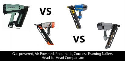 Gas powered, Air Powered, Pneumatic, Cordless Framing Nailers: Head-to-Head Comparison